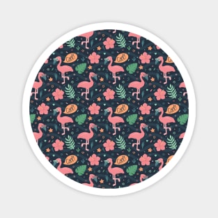 Cool Flamingo! (Pattern) Magnet